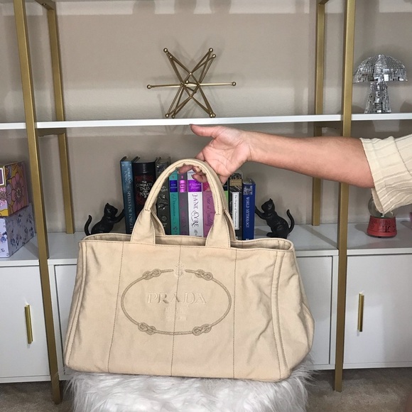 Prada Canapa Canvas Bag π - Picture 2 of 12